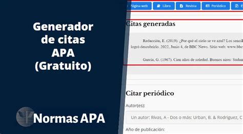 convertidor de links a normas apa|Generador de citas APA gratuito [Versión 2024]